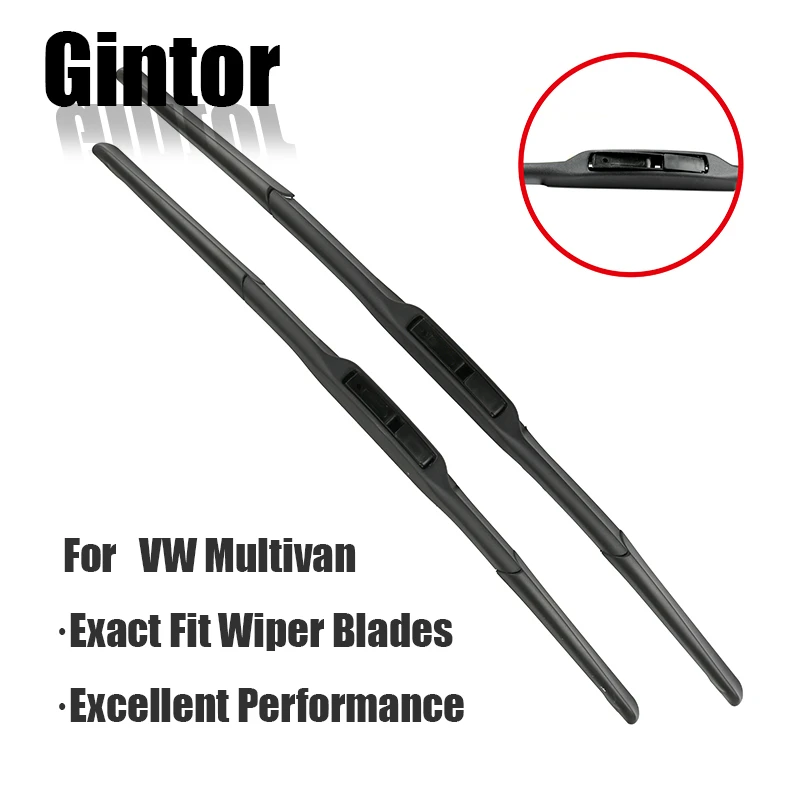 

GINTOR For Volkswagen Multivan 2003 2004 2005 2006 2007 2008 2009 2010 2011 2012 2013 2014 2015 2016 2017 Auto Wiper Blades