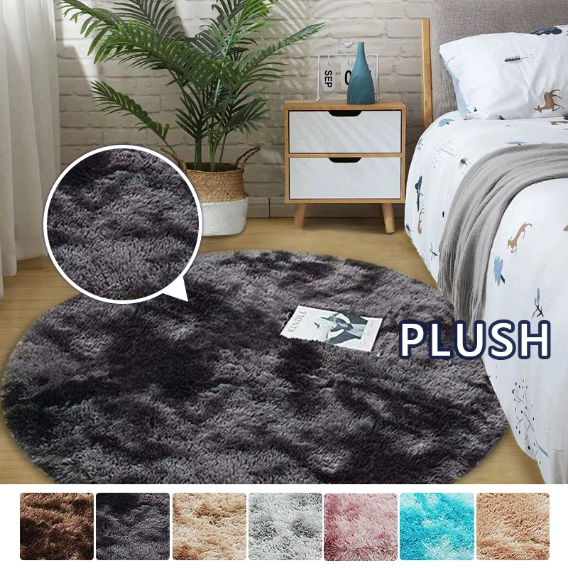 

Bedroom Thicken Nordic Trendy Modern Home Washable Velvet Carpet Fluffy Fashion Window Bedside Decorative