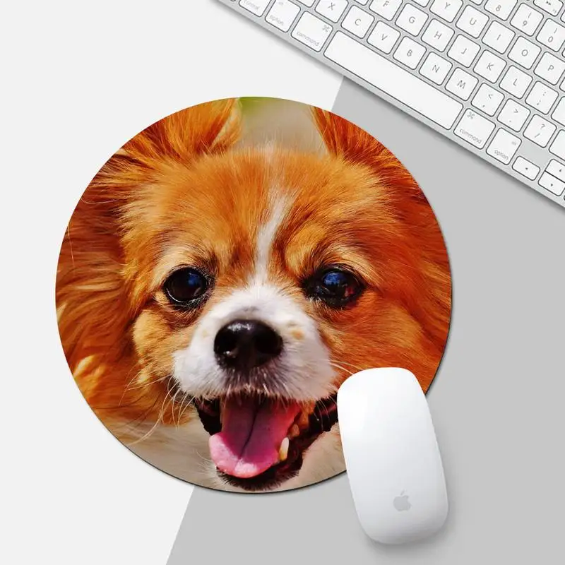 

Cute dog Locking Edge Mouse Pad Game Game Office Work Round Mouse Mat pad XL Non-slip Laptop Cushion mousepad