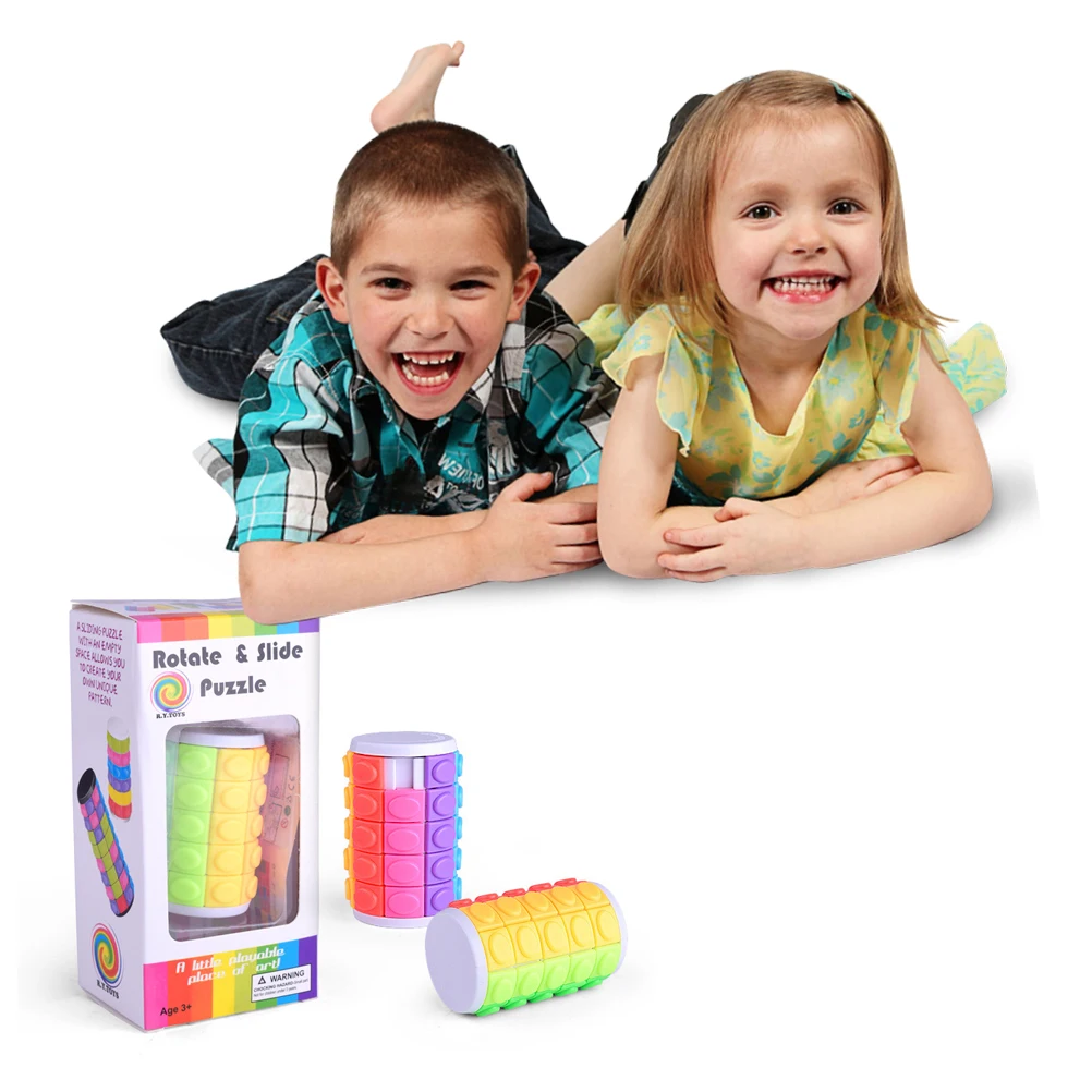 3D головоломка куб башня в форме цилиндра или Куба Логические развивающие игры