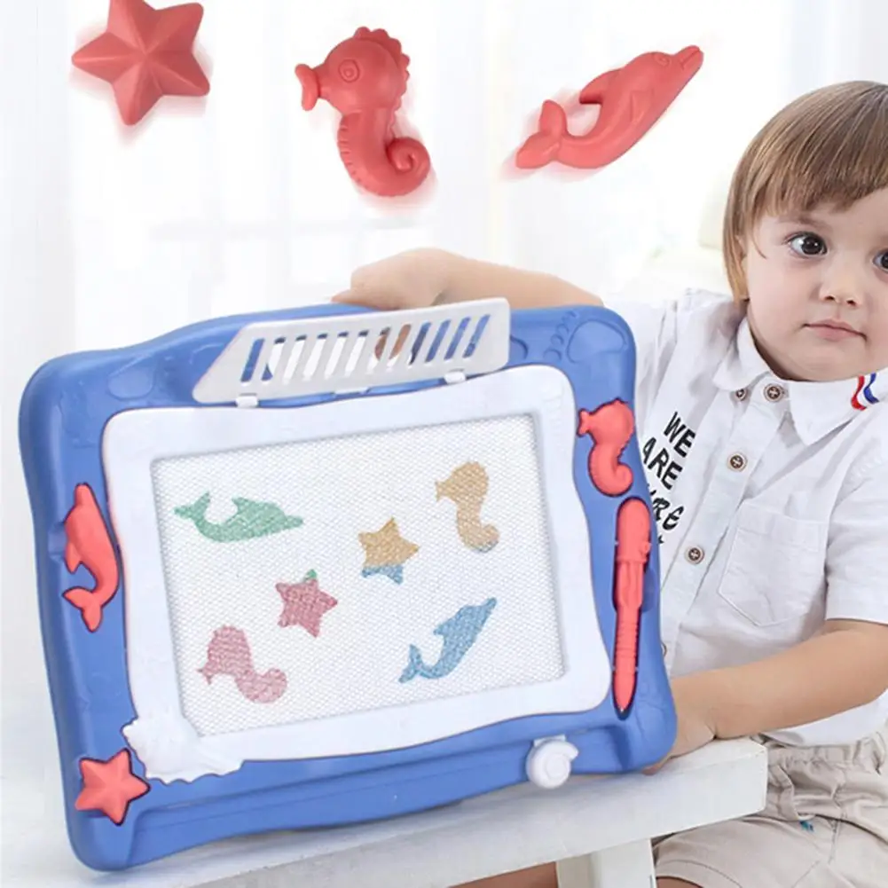

Children Magnetic Erasable Painting Drawing Board DIY Educational Toy Kids Gift