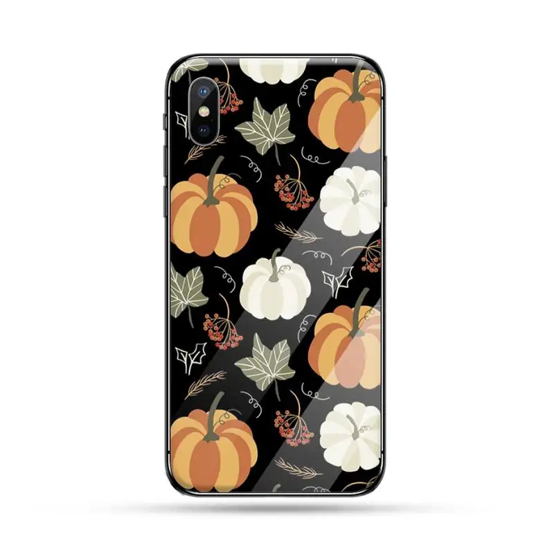 

Pumpkin Halloween happy Holiday coque cover Phone Case Tempered glass For iphone 5C 6 6S 7 8 plus X XS XR 11 PRO MAX