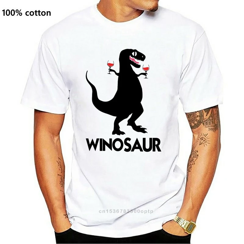 

Winosaur Dinosaur Wine T-Rex Funny Illustration Mum Gift Mothers Father T-Shirt New Trends Tee Shirt