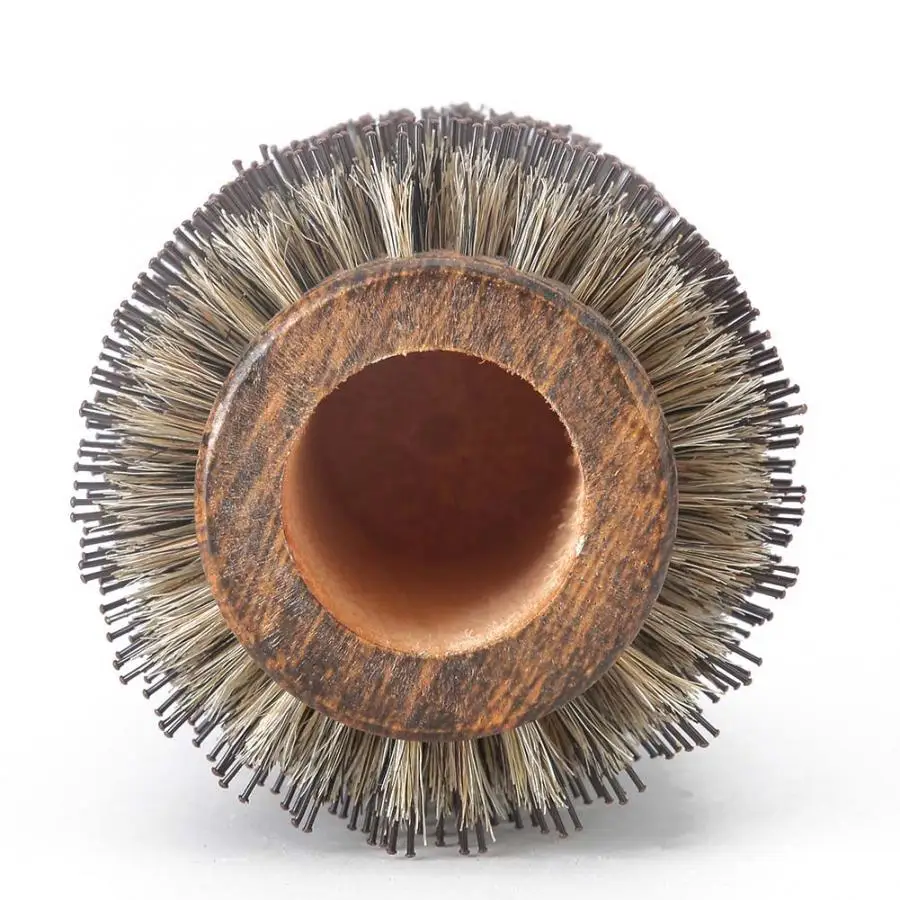 Твердая деревянная трубка ролик круглая расческа Антистатическая