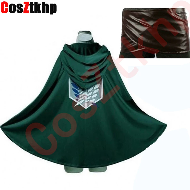 

On Sale 2021 New Anime Attack on Titan Cloak Shingeki no Kyojin Scouting Legion Aren / Levi Capes Cosplay Costume