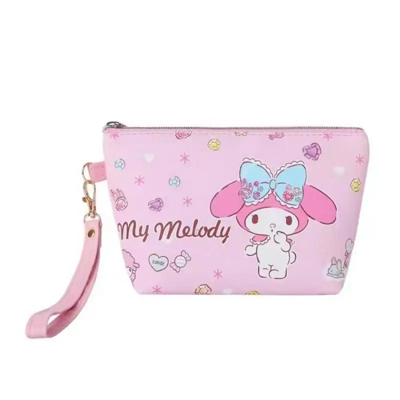 Kawaii аниме мультфильм японский Sanrios My Melody Cinnamoroll Kuromi моющаяся сумка косметичка ПУ