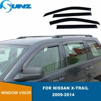window visor for nissan rogue x trail t31 2009 2010 2011 2012 2013 2014 tape on sun rain guards for rogue accessories sunz