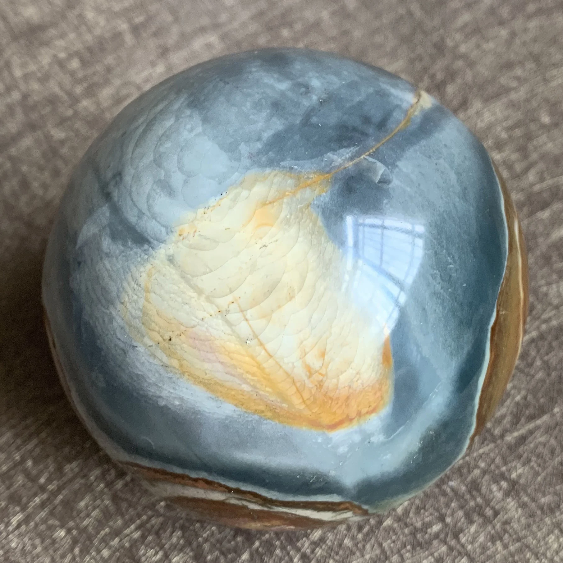 

667g Natural Ocean Jasper Sphere Polished Quartz Crystal Home Decoration Ball Healing T008