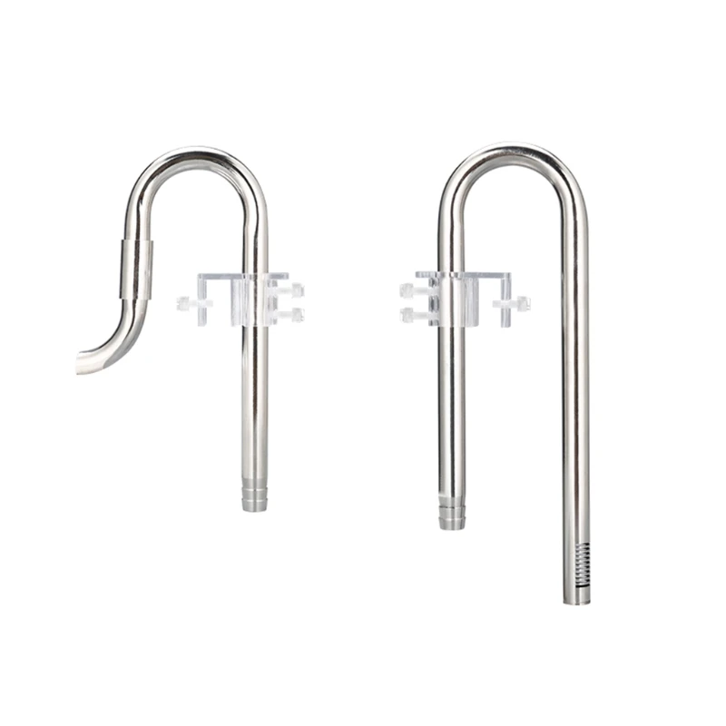 

Aquarium Fish Tank Filter Inflow Outflow Lily Pipe Oil Film Remover Set Stainless Steel Tube with Surface Skimmer F1CA