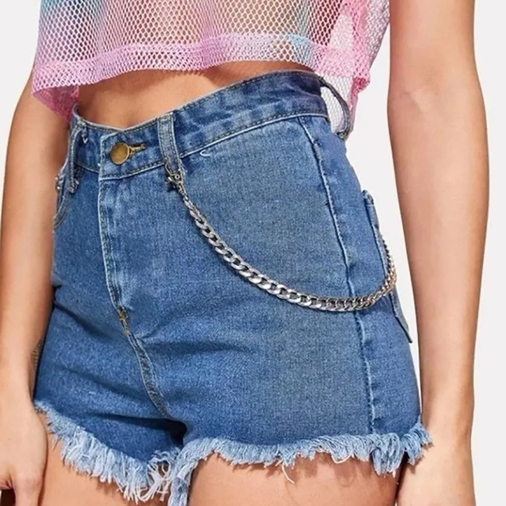 Женский ремень на талию металлический кошелек с серебристой цепочкой в стиле хип