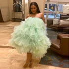 Милое короткое Тюлевое платье, Пышное Платье-пачка для девочек на заказ, платье длиной до колен для вечевечерние НКИ, платье для выпускного вечера, женское платье