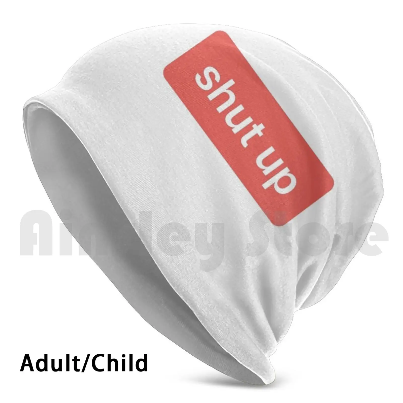 

Шапка-пуловер с надписью «Shut Up»