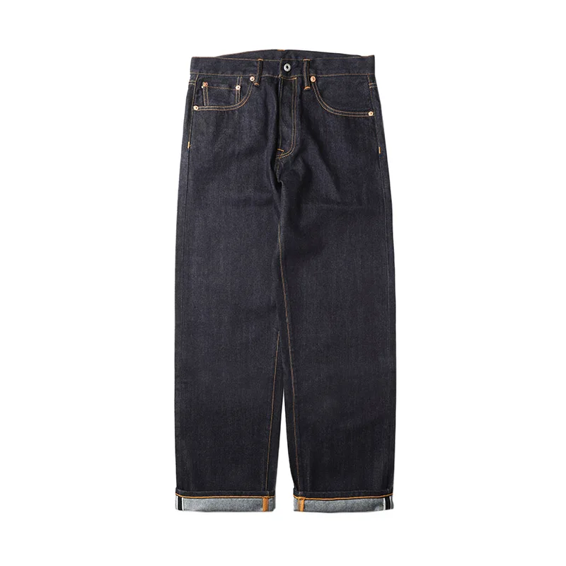 

DN-0006 Size 28-42 Read Description! 12oz JAPAN Raw Indigo Selvage Washed Loose Fitting Denim Pants Sanforised Raw Denim Jean