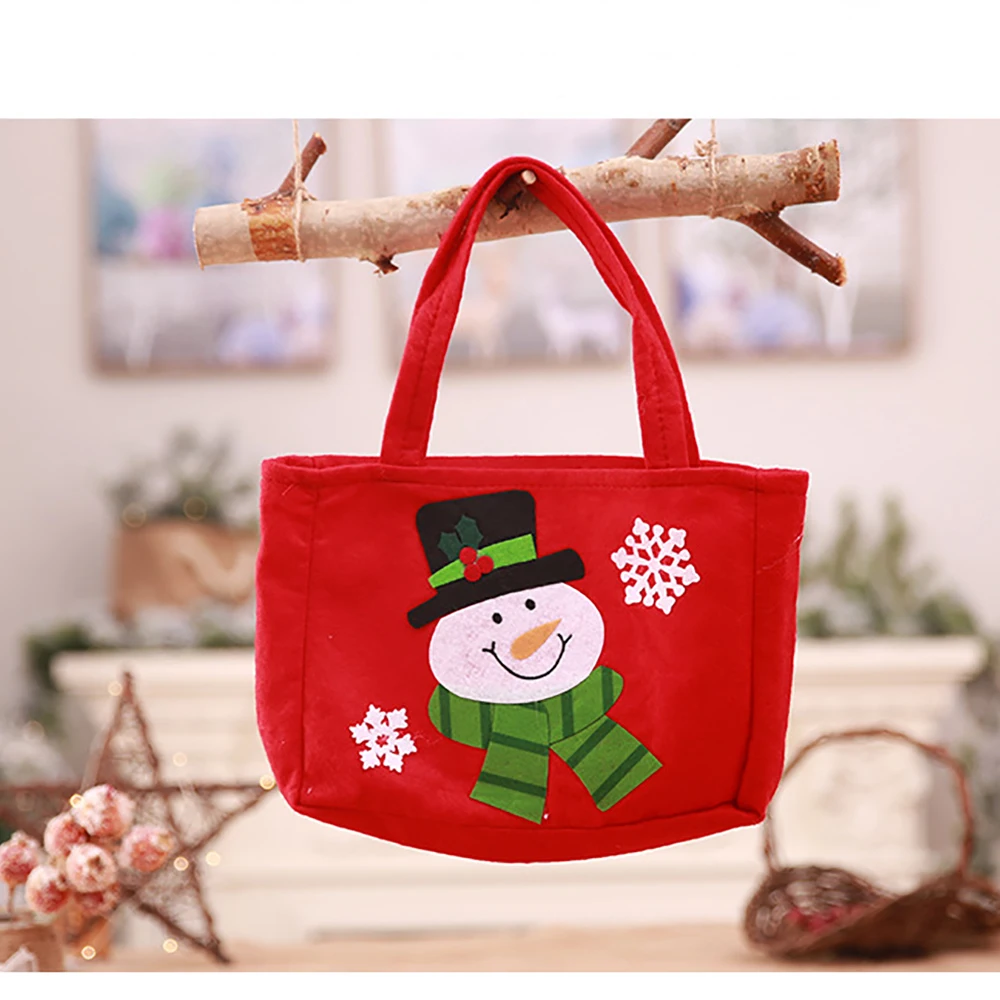 Рождественская сумка тоут с изображением героев мультфильмов оленя снеговика