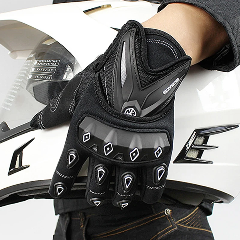Перчатки для езды на мотоцикле велосипеде все пальцы сезоны амортизирующие