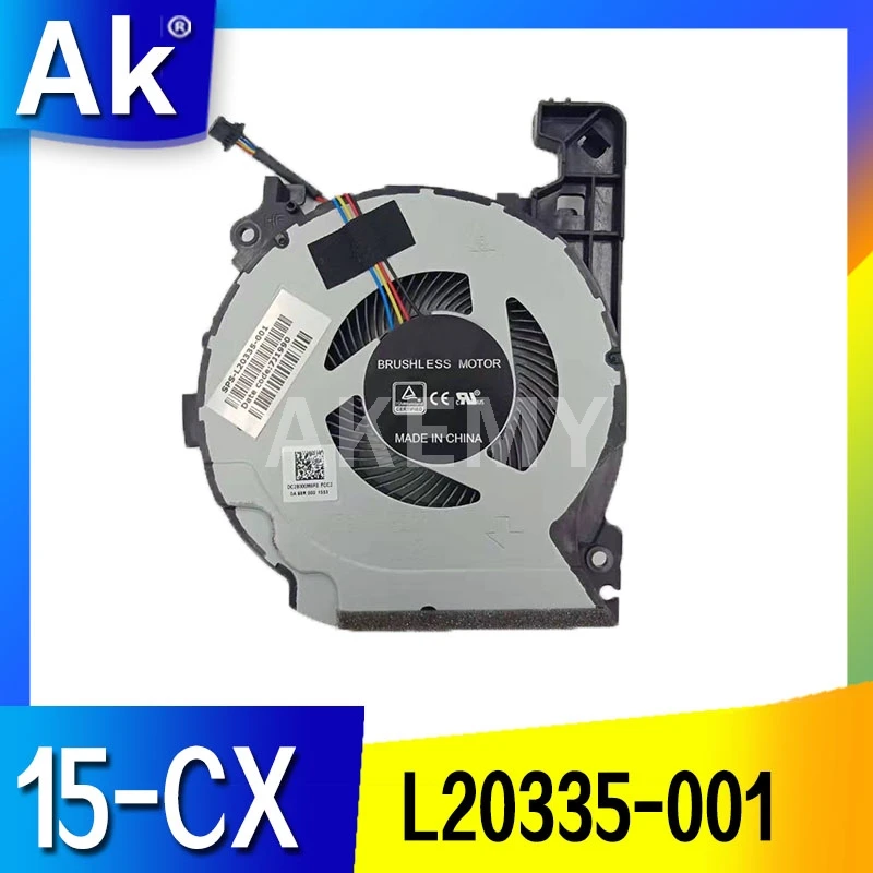 

Новинка! Вентилятор для For HP PAVILION 15-CX0598NA 15-CX0040NR 15-CX0071NR 15-CX0999NL TPN-C133 Вентилятор охлаждения L20334-001 L20335-001