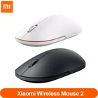 Беспроводная мышь Xiaomi mijia mi 2 игровая 2,4 GHz 1000 точекдюйм, портативная беспроводная оптическая беззвучная мини-мышь для ноутбука и офиса