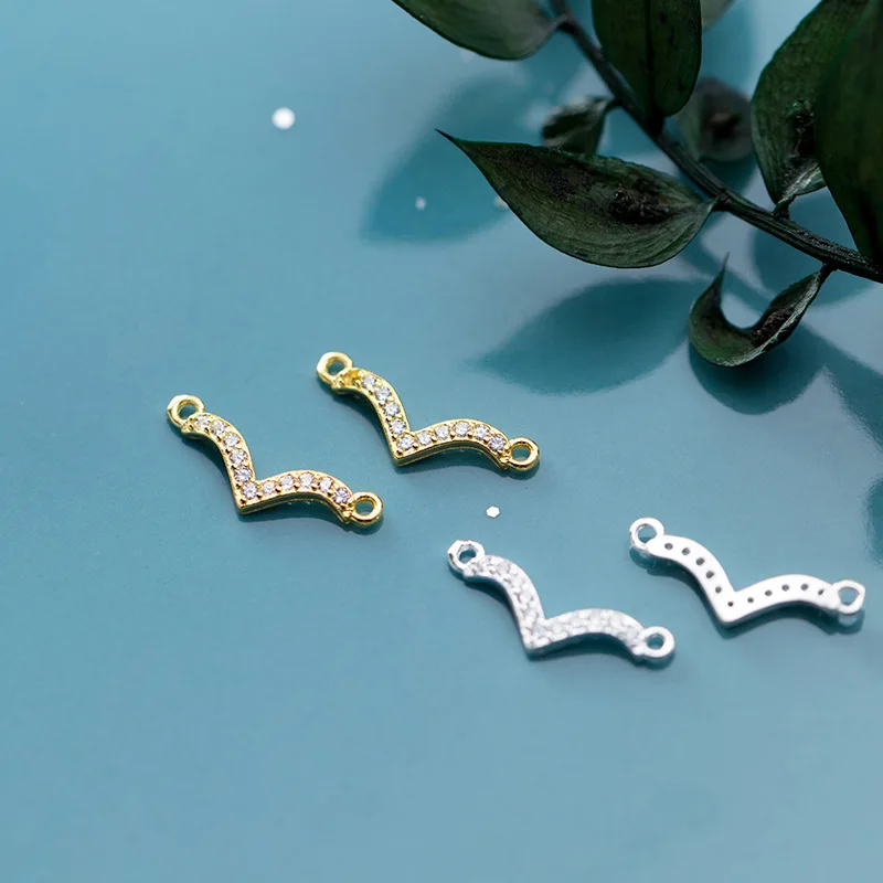 MEETSOFT романтическое ожерелье из стерлингового серебра 925 пробы с двойным