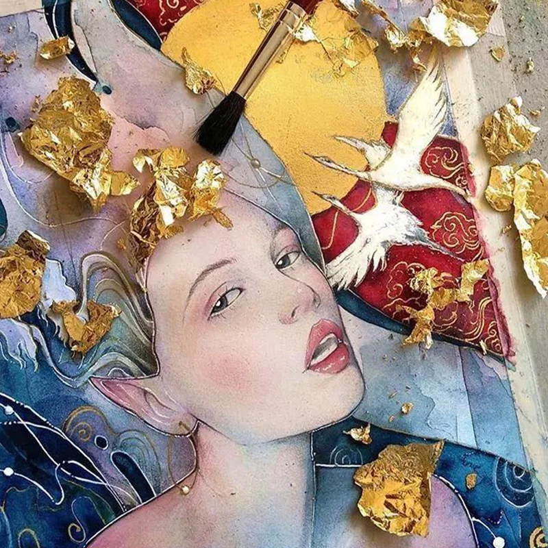 Лист под золото 14 х14 см 100 листов цвет #2 5 лист | Дом и сад