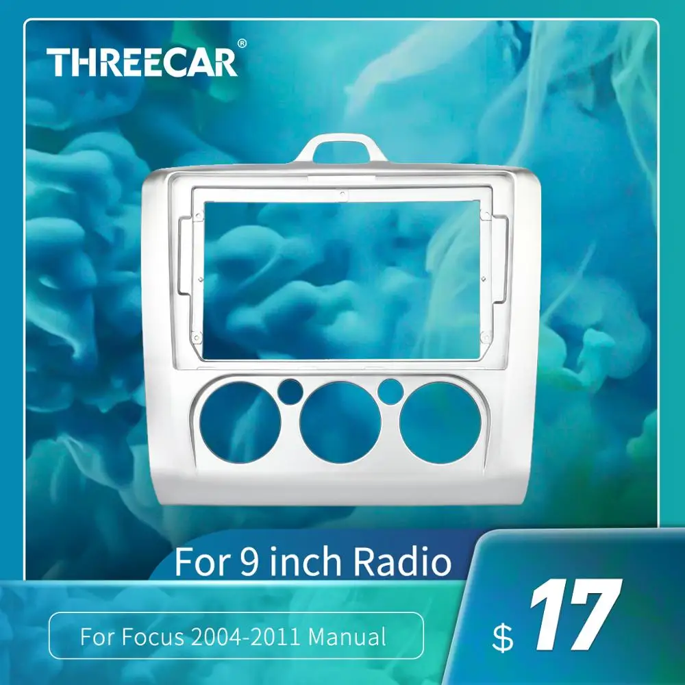 Рамка для приборной панели автомобиля 2DIN подходит Ford Focus 2 S Max 2005 11 автомобильный