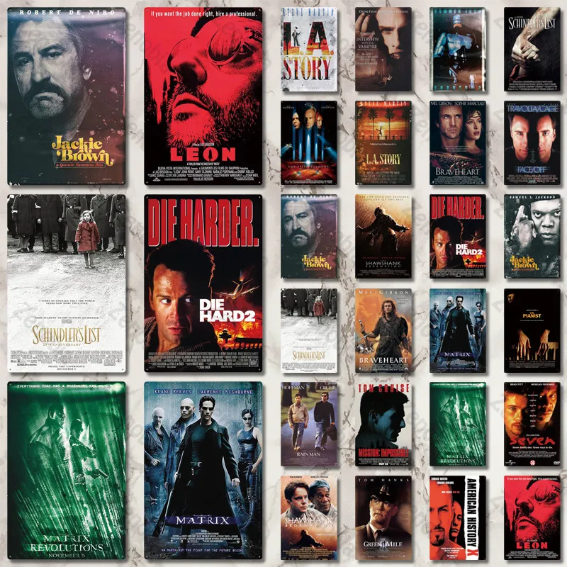 Металлический жестяной плакат из фильма металлический металлическая винтажная