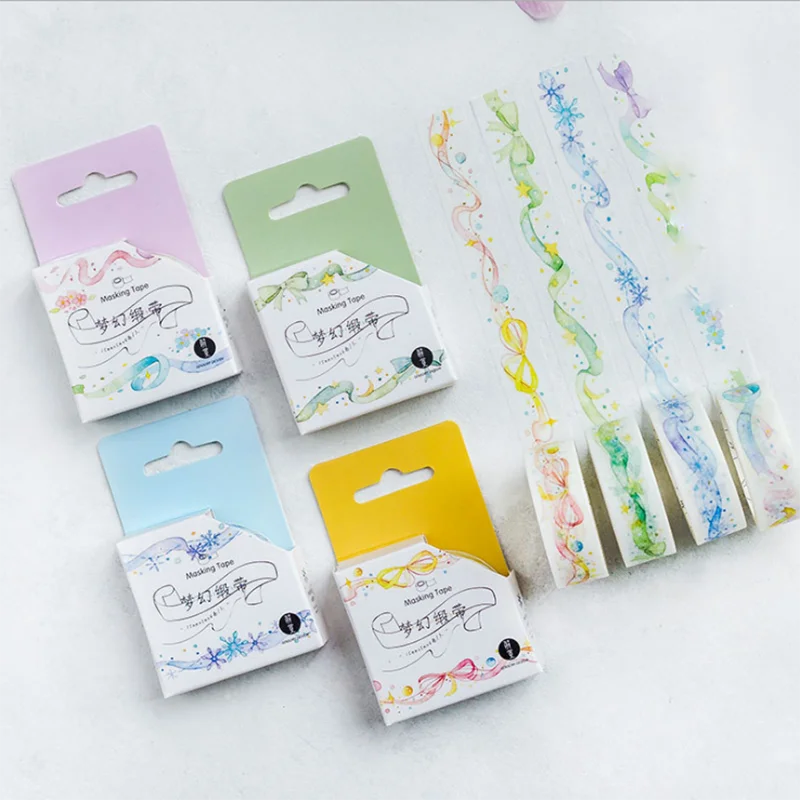 Мультфильм &quotфламинго&quot штук набор пальмовых листьев лента для декорации Washi