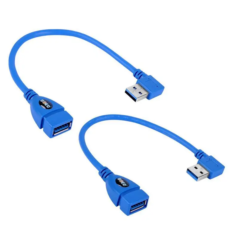 Короткий Удлинительный кабель SuperSpeed USB 3 0 Male to Female подключение к адаптеру 90