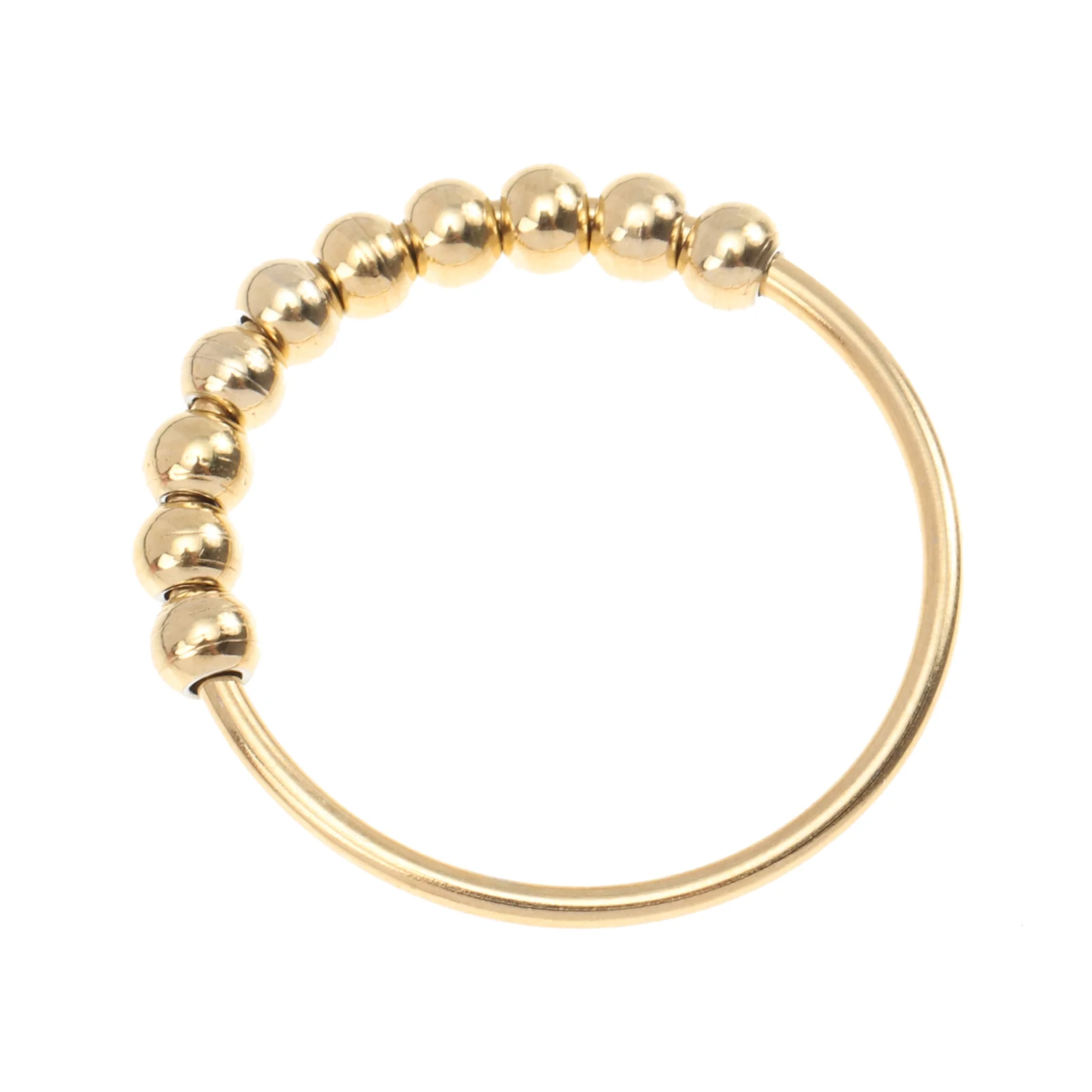 

Rotating Beads Ring Fidget Ring Pressure Anxiety Relief Prop for Men