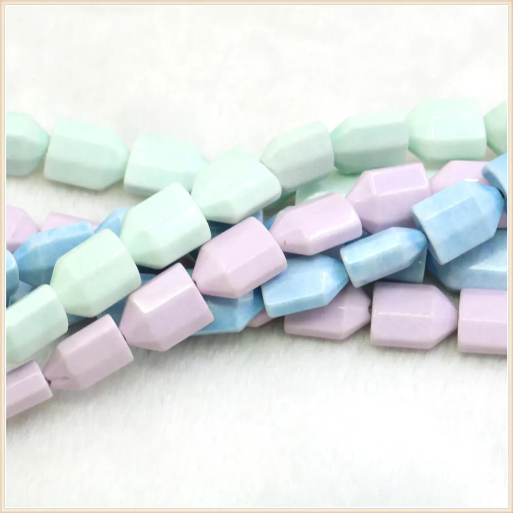 

6X8mm Arrow Green Purple Blue Oxidized Stone Loose Beads Handmade DIY Accessories Fashion Jewelry Making Design Women Girls