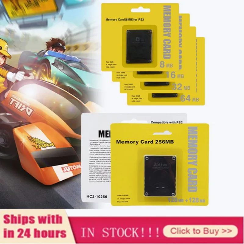 Карты памяти Megabyte 8/16/32/64/128/256 МБ для игровых консолей Sony PS2 PlayStation 2 Slim|Картриджи| |