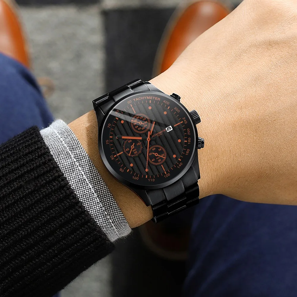 

Luxury Watches Mens Business Waterproof Quartz Wrist Watch Stainless Steel Dial Casual Sport Watch Male Clock Relogio Masculino