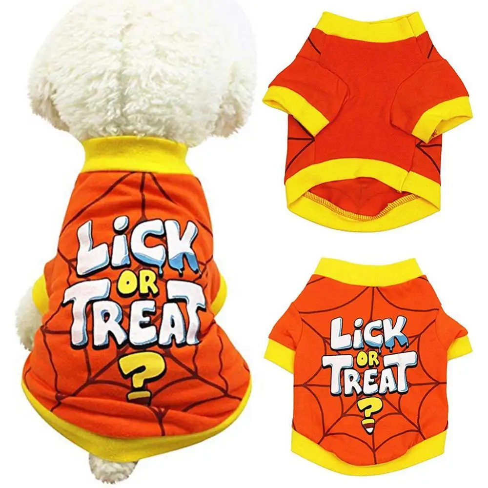 

Summer Pets Cat Dog Halloween Spider Wet Shirt Clothes Cute Costume Apparel