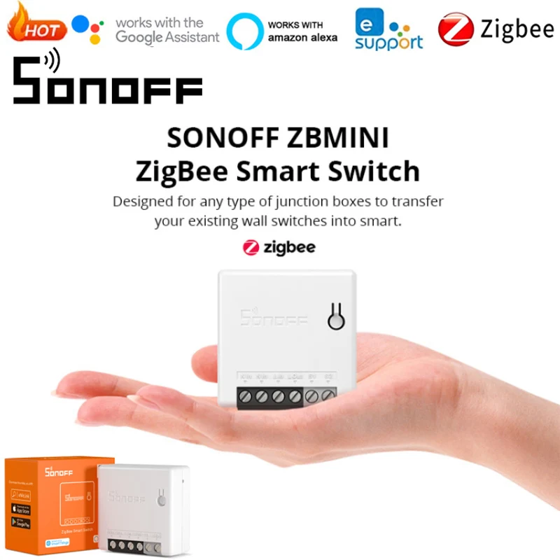 

ITEAD SONOFF ZBMINI Zigbee 3.0 Two-Way Smart Switch APP Remote Control Via EWeLink Support SmartThings Hub Alexa Google Home