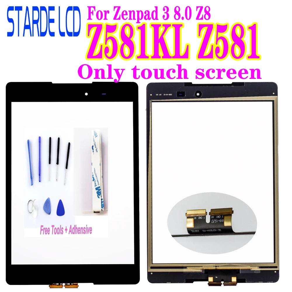 Новый дигитайзер для Asus Zenpad 3 8 0 Z8 Z581 Z581KL сенсорный экран панель внешнее стекло не