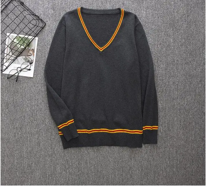 Spring School Uniform Sweater V-neck Daily Clothes Cosplay Series 4 colors All-match Costumes College Role Playing | Тематическая