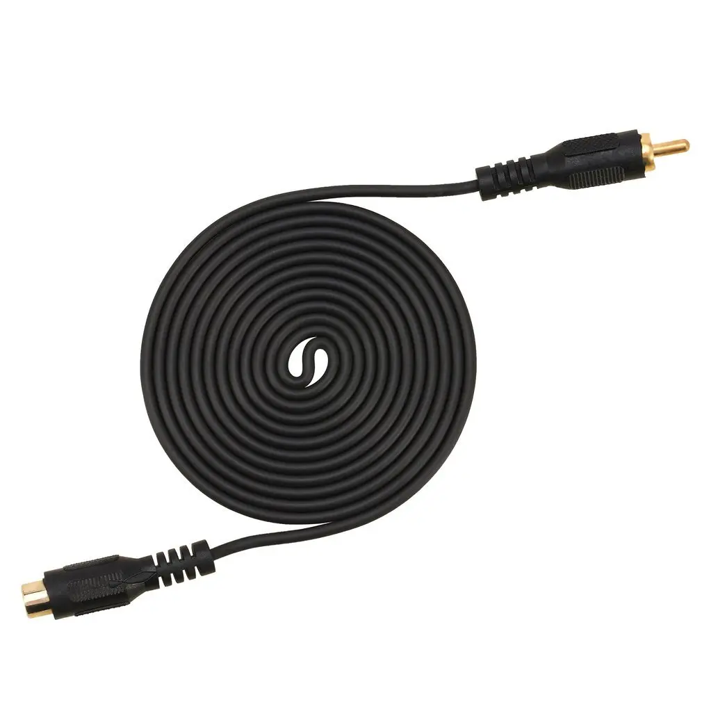 

M/F Audio Composite Extension Cable Professional and Practical RCA Male to RCA Female Black 1.8m/4.5m/7.6m Multimedia ONLENY