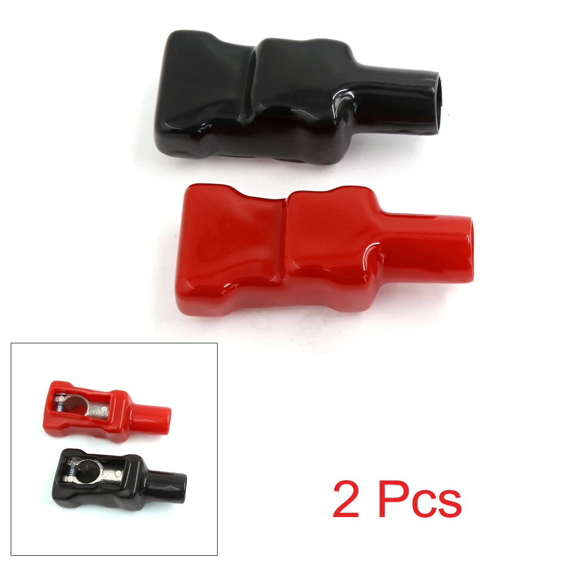 X Autohaux 2 шт. регулируемая отрицательная положительная защитная крышка клемма