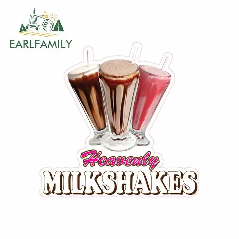 EARLFAMILY 13cm x 12.8cm For Heavenly Milkshakes Humor Stickers DIY Suitable SUV Graffiti Sticker Vinyl Material | Автомобили и