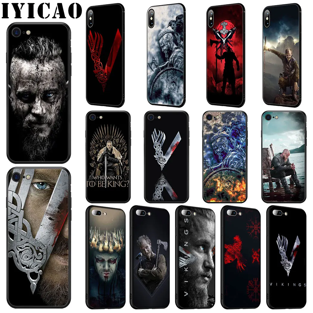 IYICAO Викинги серии мягкий силиконовый чехол для телефона iPhone 11 Pro Max XR X XS 6 6S 7 8 плюс 5