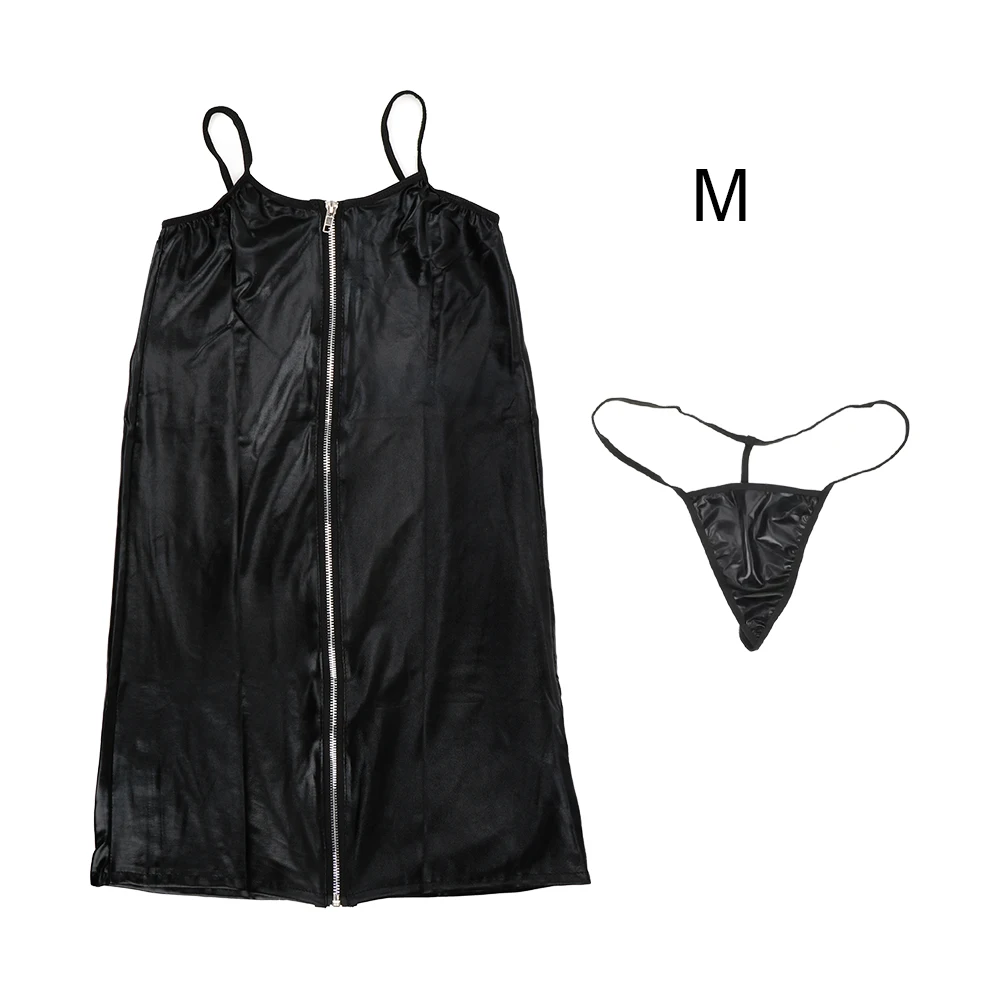 OLO костюмы для связывания M-XL размера плюс искусственная кожа на молнии Клубная одежда Нижнее белье эротическое сексуальное женское белье эротическое платье Экзотическая одежда