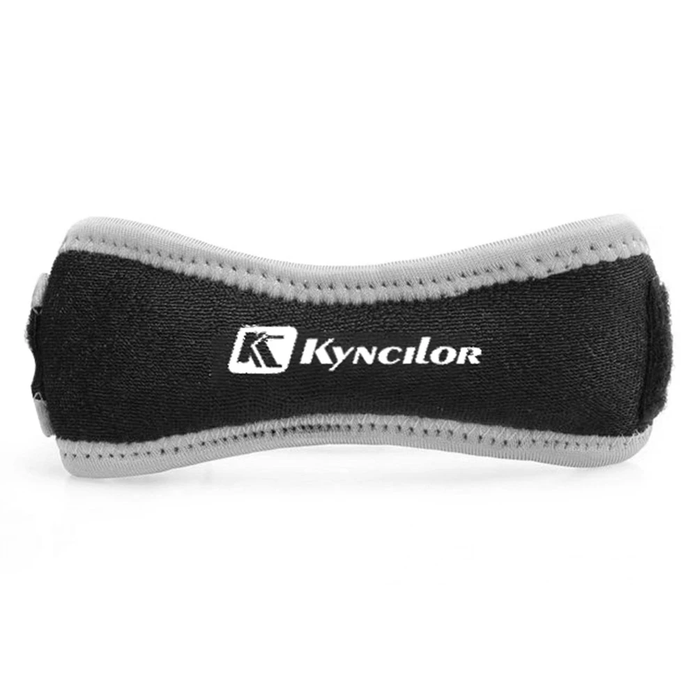 One Piece Adjustable Patella Knee Strap Brace Support Pad Pain Relief Band Stabilizer Hiking Soccer Basketball Volleyball Squats - Цвет: Gray