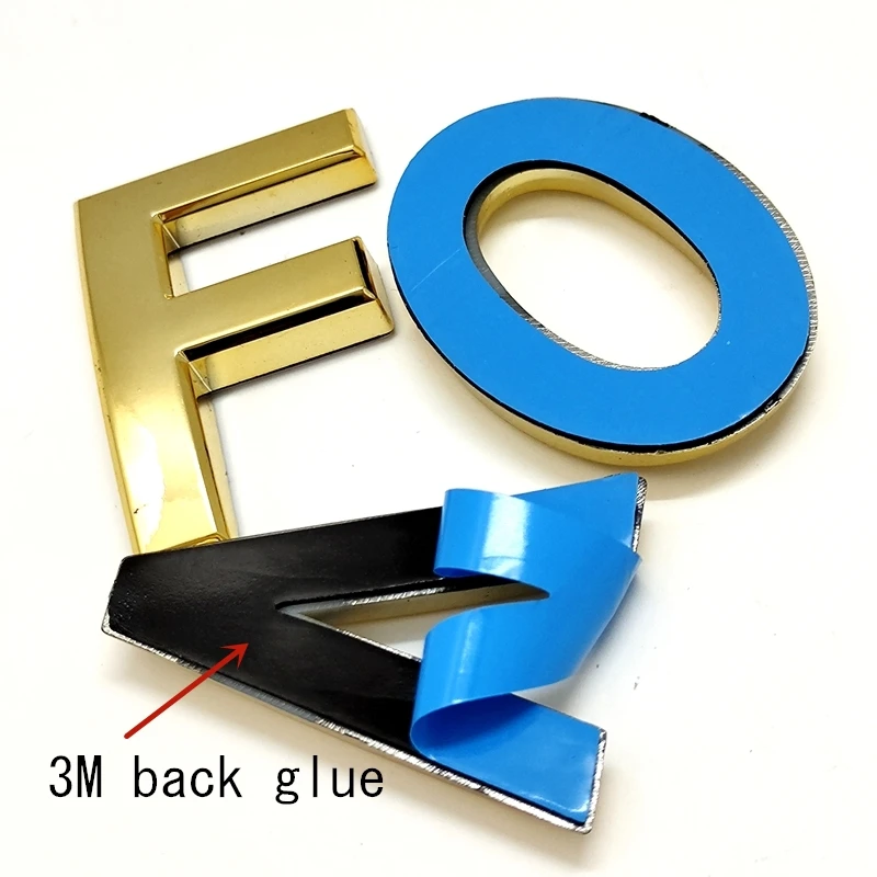 door plate golden color house number 5cm decorative letters numbers customized abs plastic mailbox address sticker label sign free global shipping