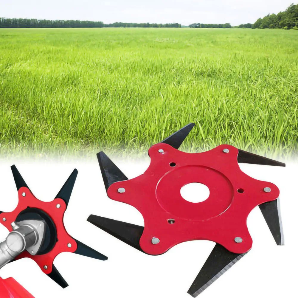 Режущая головка для газонокосилки 1 шт. 6 лезвий садовая газонокосилка аксессуары