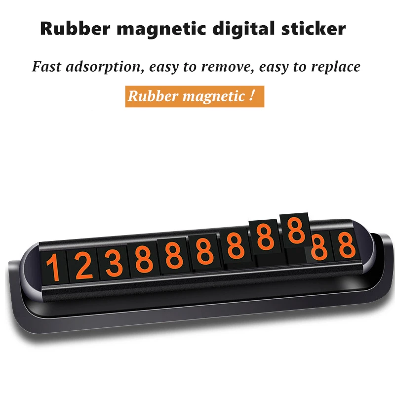 Автомобильная Временная парковочная карта телефонная карточка номер телефона