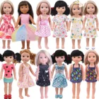 Кукольная одежда в черныйсиний горошек подтяжки в горошек, кружевной носок до бедра, подходит для куклы Нэнси 14,5 дюйма и 36 см, Paola Renio, игрушка для девочек