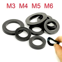 black rubber insulation sealing ring rubber flat washer gasket m3 m4 m5 m6 m8 m10 m15 m20 home improvement