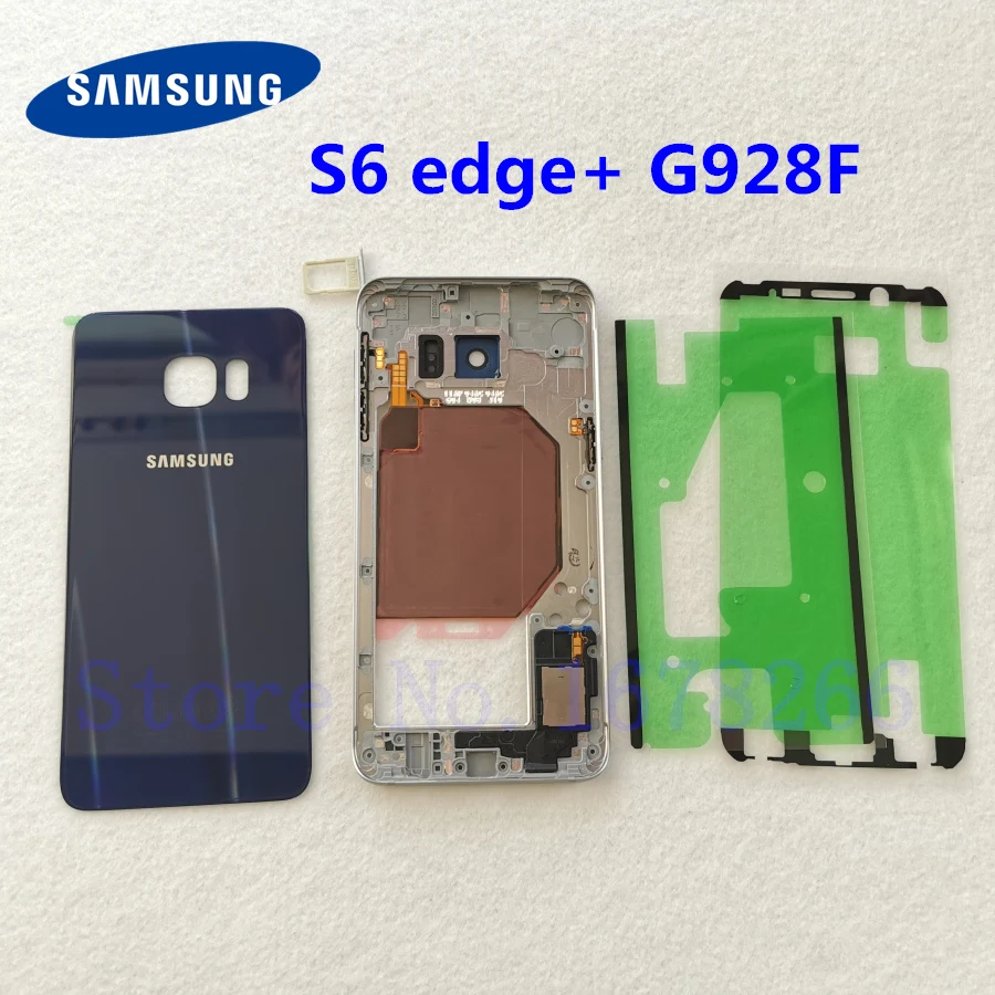 Полноразмерный корпус для SAMSUNG Galaxy S6 edge + Plus G928 G928F задняя рамка металлическая