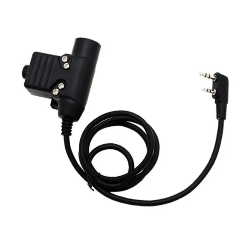 Тактика ушной костный вибратор шумоподавление наушник с U94 Ptt для Baofeng Uv5r 6r Kenwood