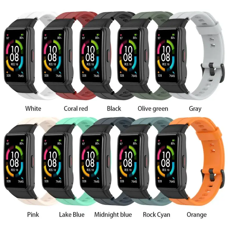 Силиконовый ремешок для Huawei Band 6/Honor 6 16 мм силиконовый браслет Honor не Xiaomi Mi |