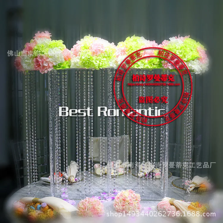 2 шт./лот свадебная кристальная акриловая прозрачная подставка для цветов 31 дюйм